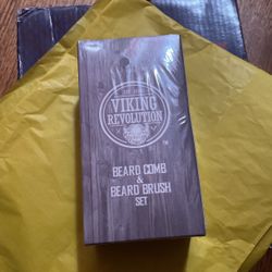 Beard Comb And Brush Set 