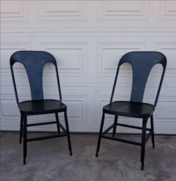 2 Pottery Barn Metal Dining Chairs