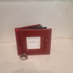 RED LEATHER WALLET
