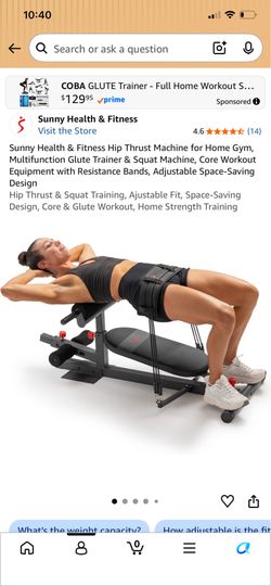 Workout machine for legs, glutes, abs
