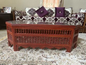 Moroccan wood table