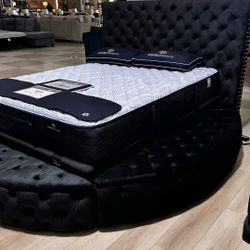 OM• $38 Initial • Brand New// 5202bk Bed Frame Black