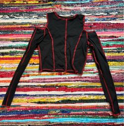 Black and red top