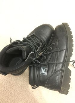 Fila steel toe boots 8.5