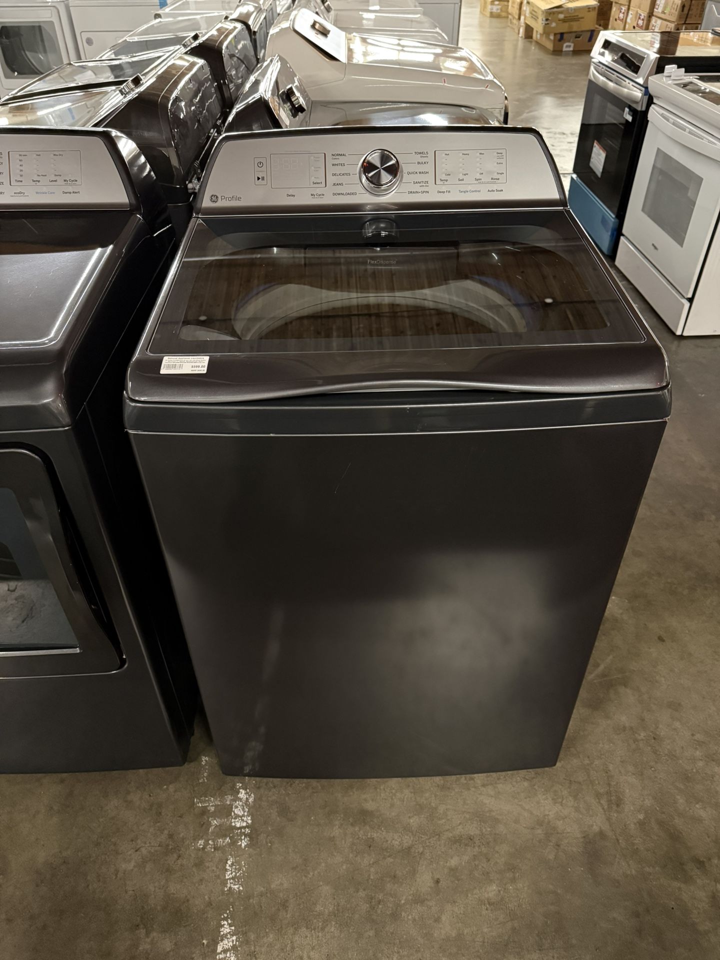 GE Profile PTW600BPRDG 28 Inch Top Load Smart Washer