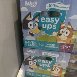 Bluey Pull Ups 45$ For 2 Boxes 