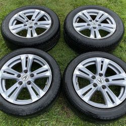 Set Of 4  5x114 Honda 16”  5 Lug 85% Tire thread 