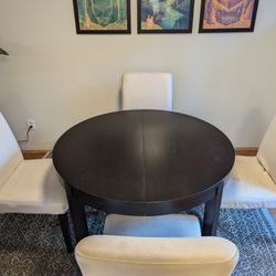 Ikea Expandable Table & Four Chairs