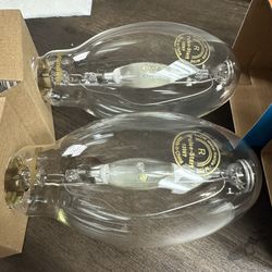 Two Brand New Pulse Start 400 Watt Metal Halide Bulbs 
