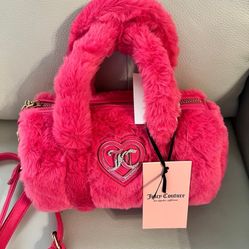 Juicy Couture Roll Faux Pink Purse 