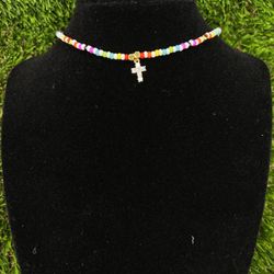 Choker Cruz De Colores