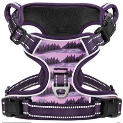 Timos Dog Harness,No-Pull Pet Harness Adjustable Soft Padded Dog Vest,Reflective No-Choke Pet Oxford Vest with Easy Control Handle XS And S Dog