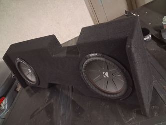 2 12" kicker   comp R subwoofers in  subwoofer box