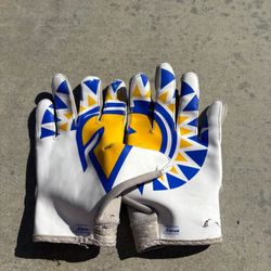 College football gloves
