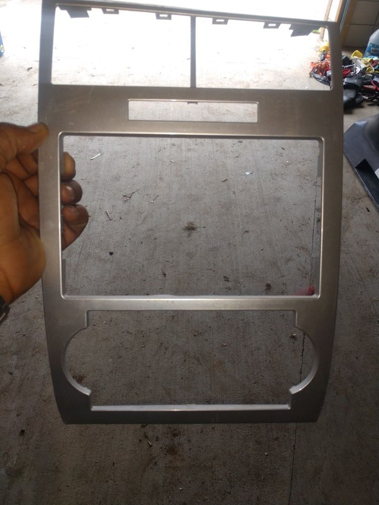 06 Dodge trim plate. Double din