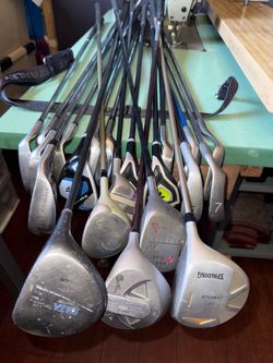 Golf clubs and golf balls!
