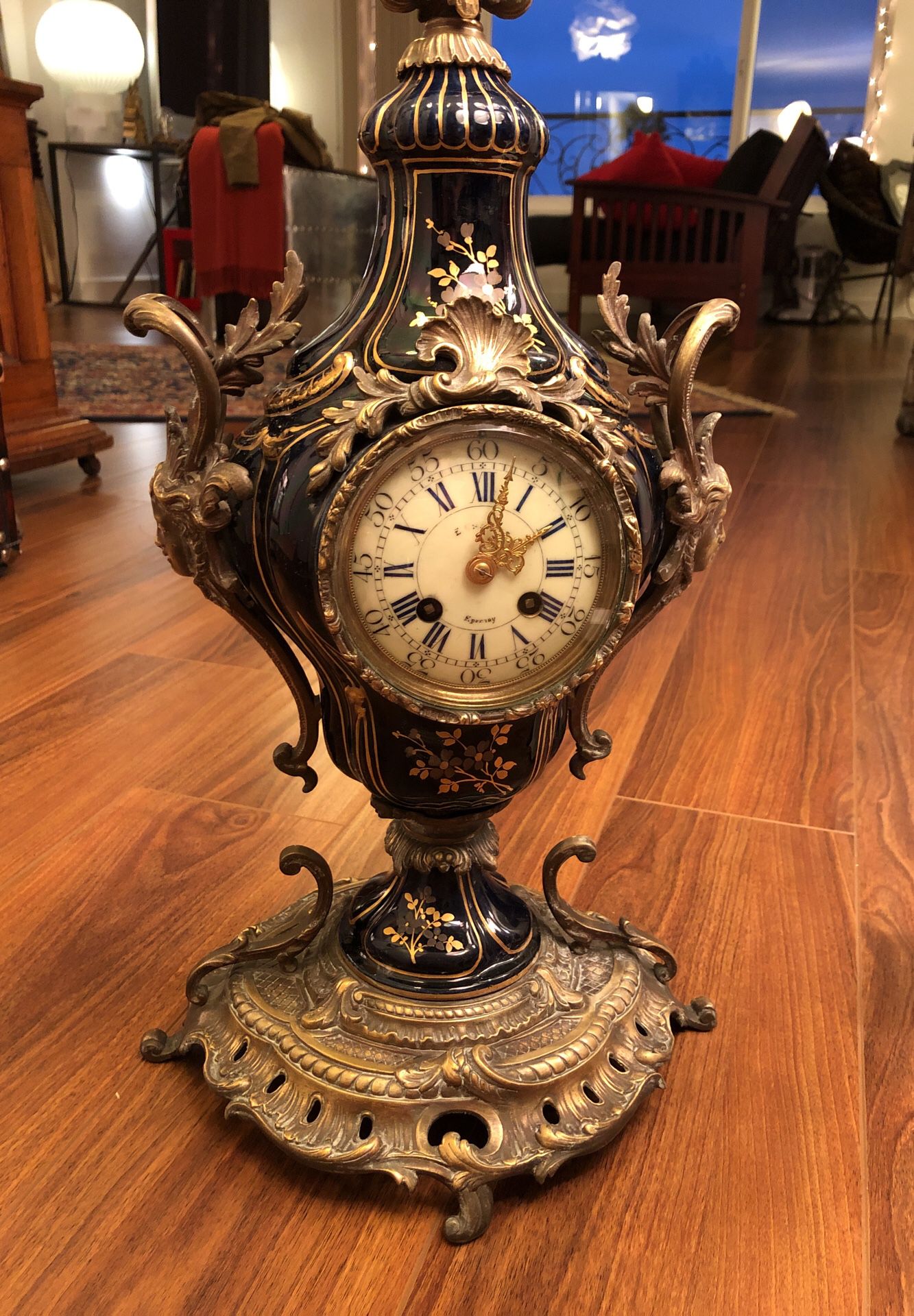 Rare Antique French Clock - E. Charles of Epernay