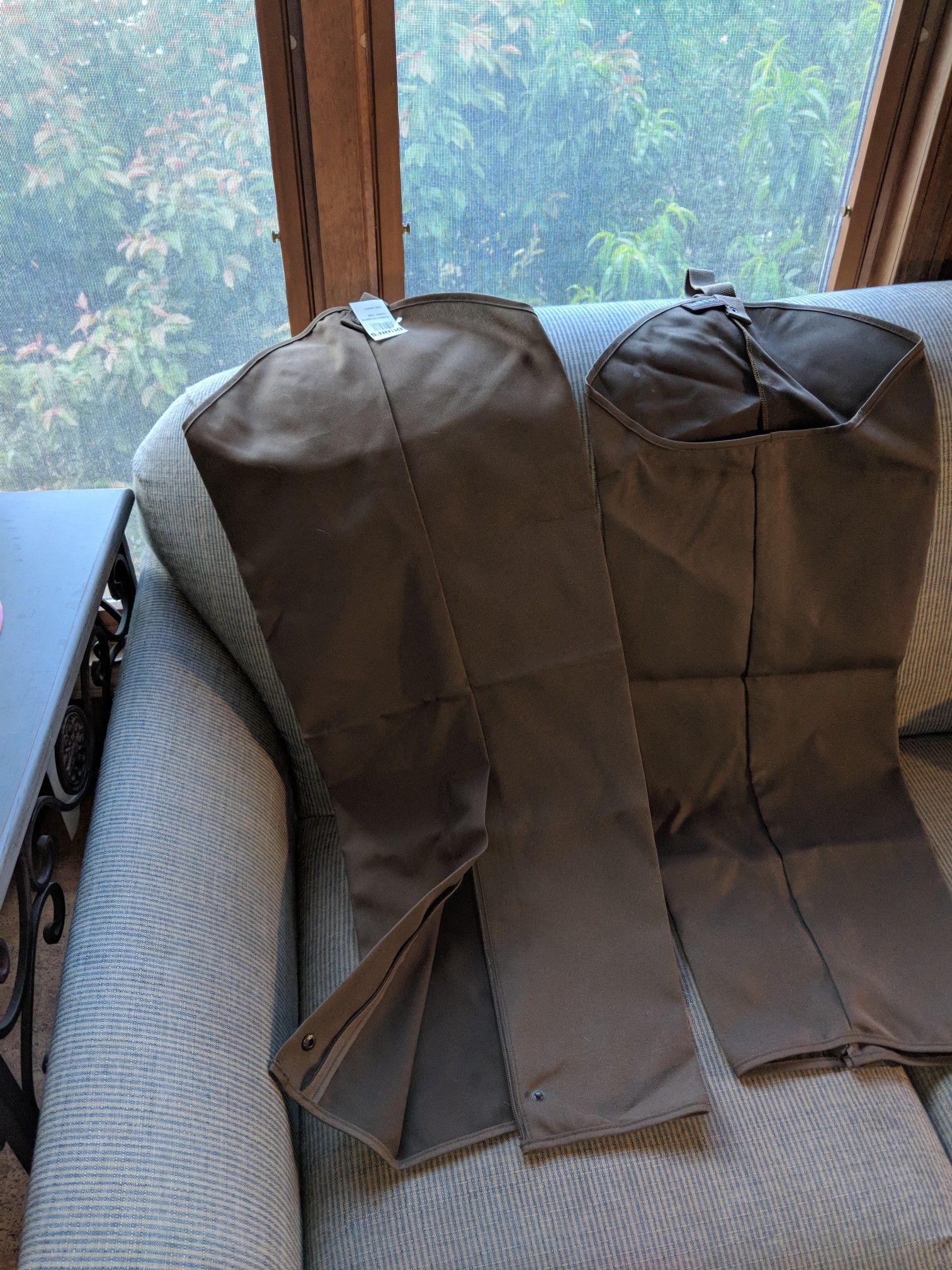 Dunn's Uplander Chaps-tan leg zipper and snap husky 2 pairs will sell seperately