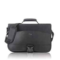 Solo New York Conquer 15.6" Expandable Laptop Messenger - Black