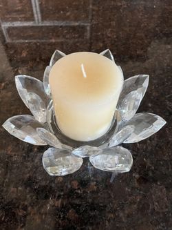 Glass Candle Holder