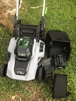 New Ego 2110SP 56 V Battery Powered 21” Lawn Mower; Comes W/charger But No BAGGER/NO BATTERY!