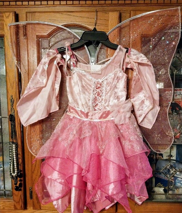 Child's ROSE PETAL FAIRY Costume.  Sz  4-6