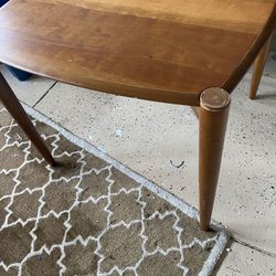 Midcentury Modrrn Teak  Tablesquare 72” Maple Dropleaf Table