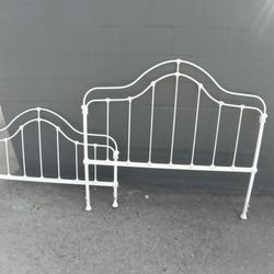 Cast Iron First Full Size Bed Fram Early 1920s CAST IRON