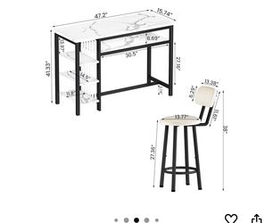 Modern Bar Table Set - Like new