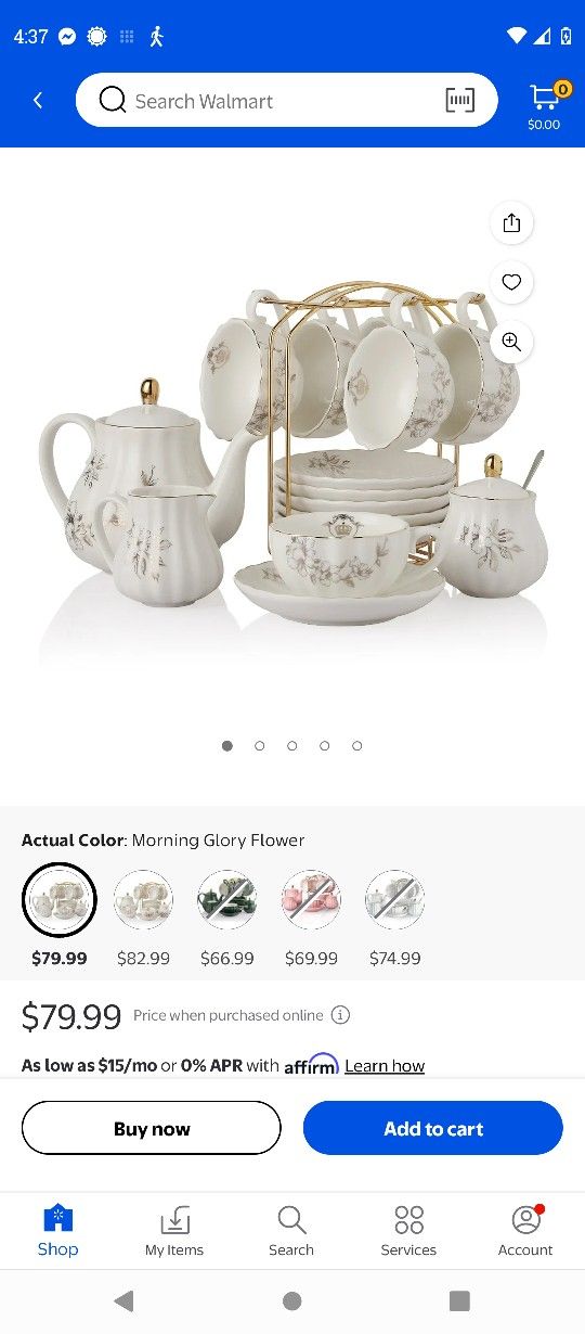 Tea Set Missing Cream Container