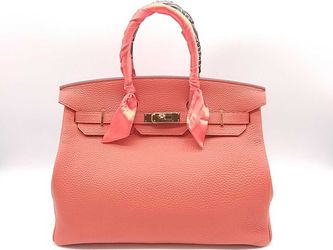 Hermes Birkin 35 Orange H Togo Gold Hardware Handbag Vc0725crzxmia