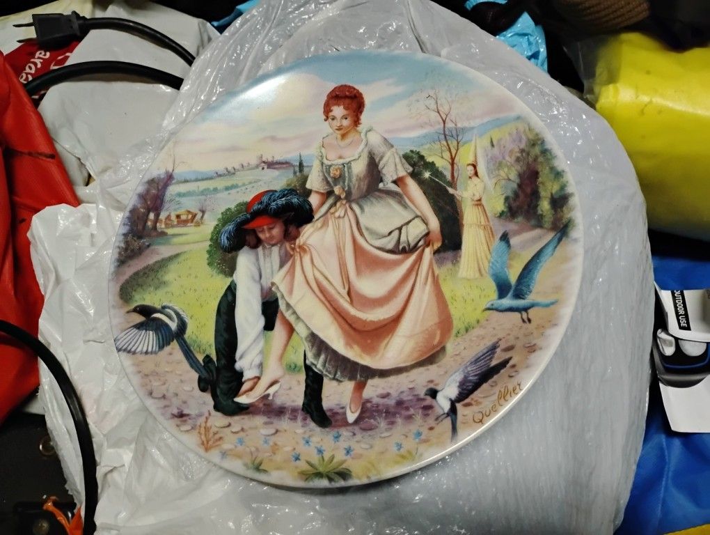 1983 Cendrillon/Cinderella by Andre Queller Porcelain Collectors Plate #AT 034