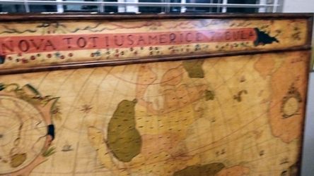 Very Large Nova Totius Americe Tabula on large wood frame