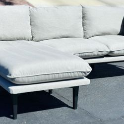 Beautiful Floyd MCM Sectional Sofa Couch With Reversible Chaise Modular Style High End Brand Custom Made (Delivery Available)