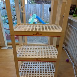 Plastic storage shelf shelves for garage
