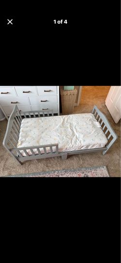 Bed with mattress