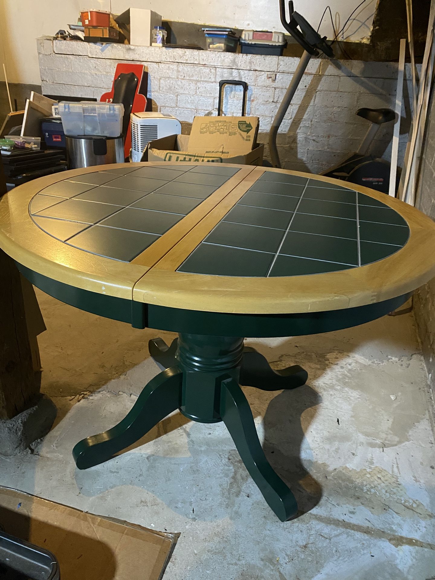 Tile & Maple Hardwood Table