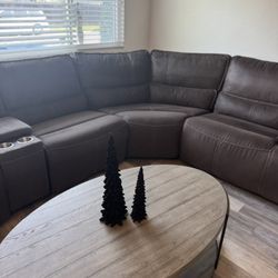 Couch with coffee table