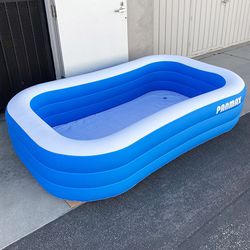 (NEW) $25 Inflatable Swimming Pool for Kids, 95x56x22” for Outdoor, Garden, Backyard, Summer Water Party 