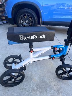 Teen/adult size ride on KNEE SCOOTER - ankle, foot, toe injury recovery - easy better than crutches