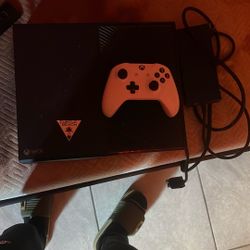 Xbox 1 Black  with Wires 