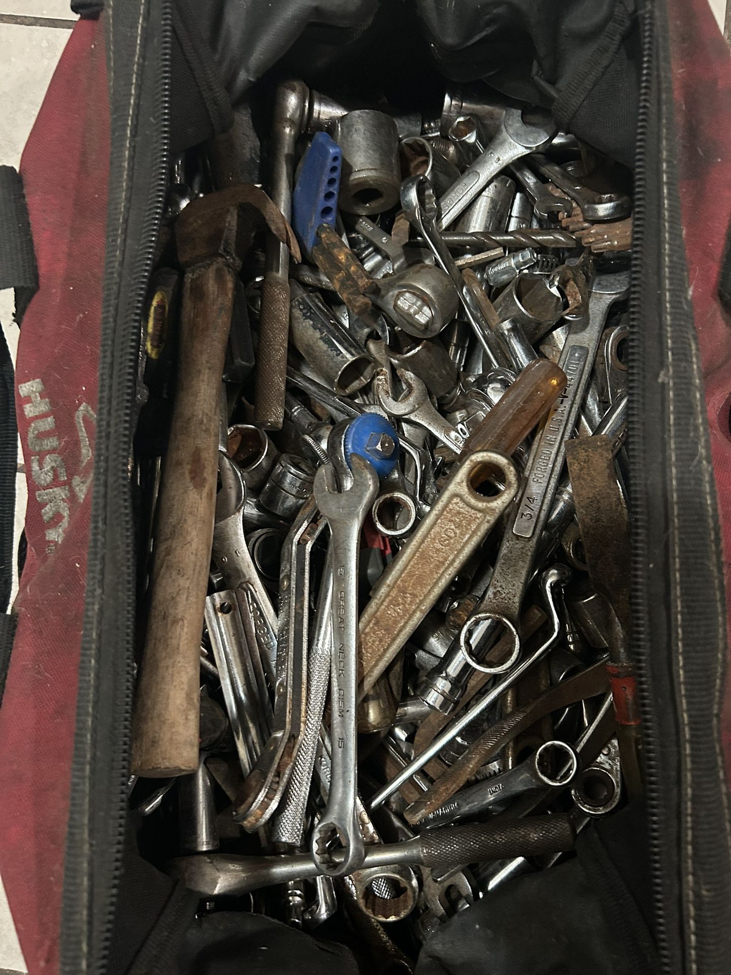 Two Full Bags Of Tools And Hammers 