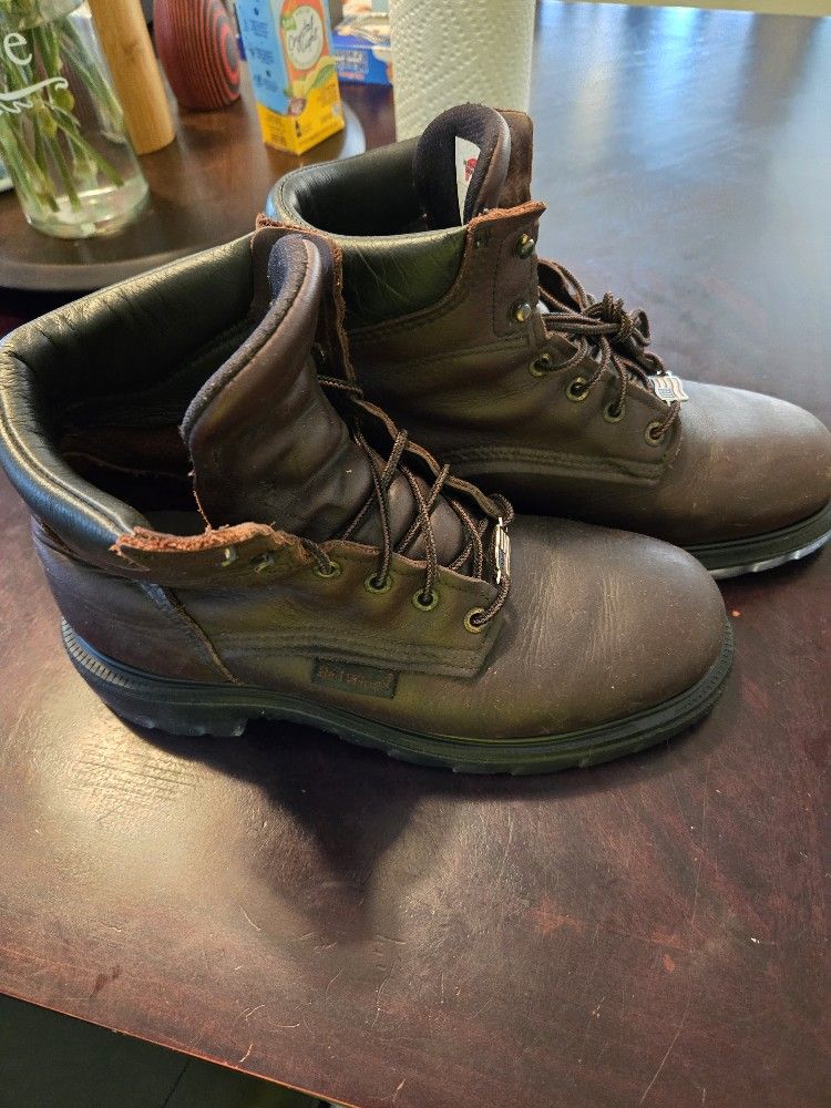 Red WING WORK BOOTS