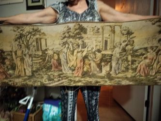 Large Vintage European Woven Tapestry