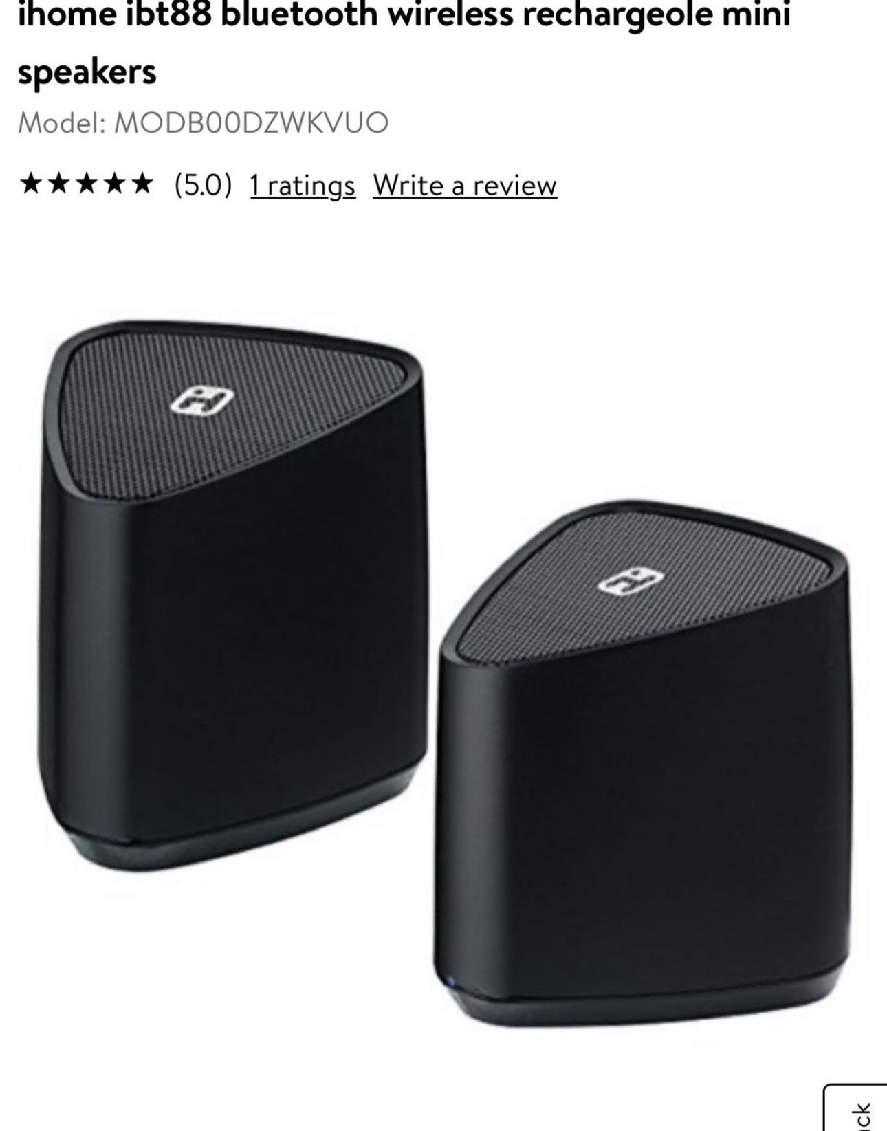 Ihome ibt88 Bluetooth speaker mini rechargeable