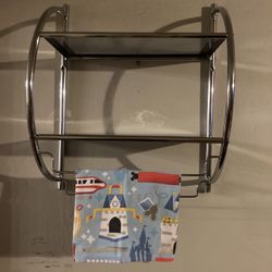 Wall Two- Tiered Organizer/towel Rack