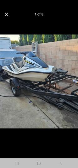 2004 Honda Aquatrax R12 With Zieman Double Ski Trailer 