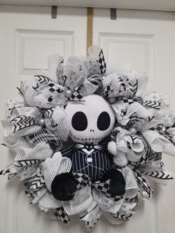 Jack Skellington Nightmare Before Christmas Wreath
