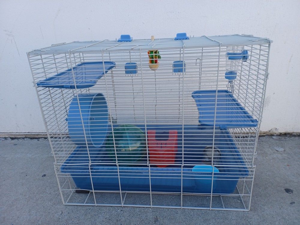 Hamster Cage With Everything Including The Hammster BALL