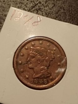 1848 large cent